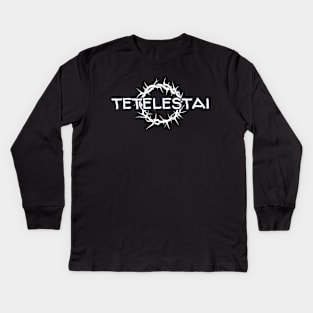 TETELESTAI (it is finished) John 19:30 Kids Long Sleeve T-Shirt